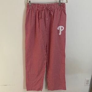 Phillies Red Checkered Pajama Pants by Concept Sports